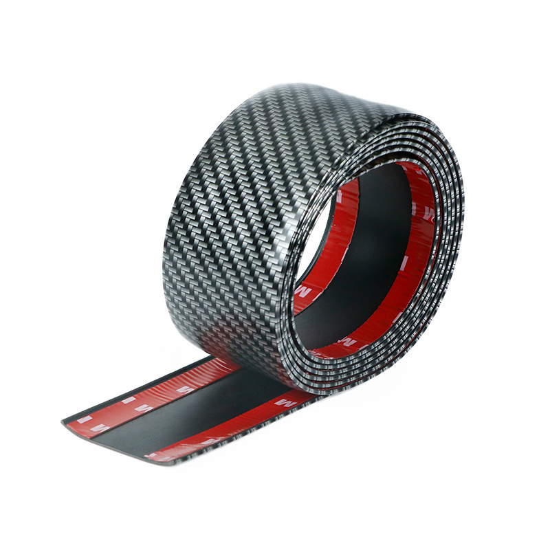 5D Carbon Fiber Car Anti Scratch Protector Tape Sticker Waterproof Body Bumper Trunk Door Sills Stickers Step Sill Protection