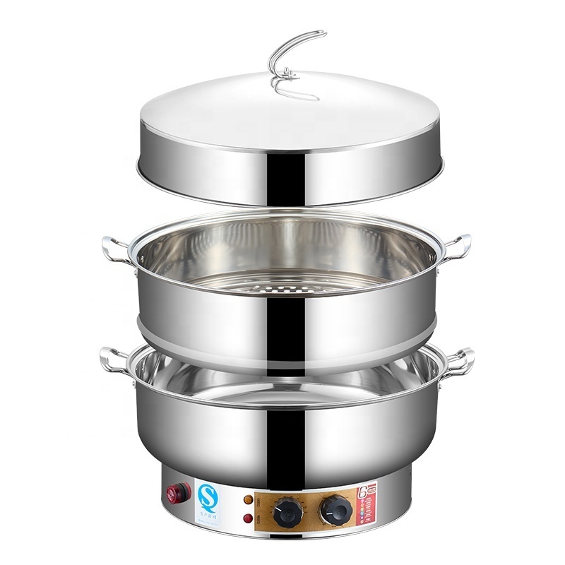 Commercial Dumpling Steamer Multiple Layer  Cooking Pot Cookware Pot Electric kitchen Steamer