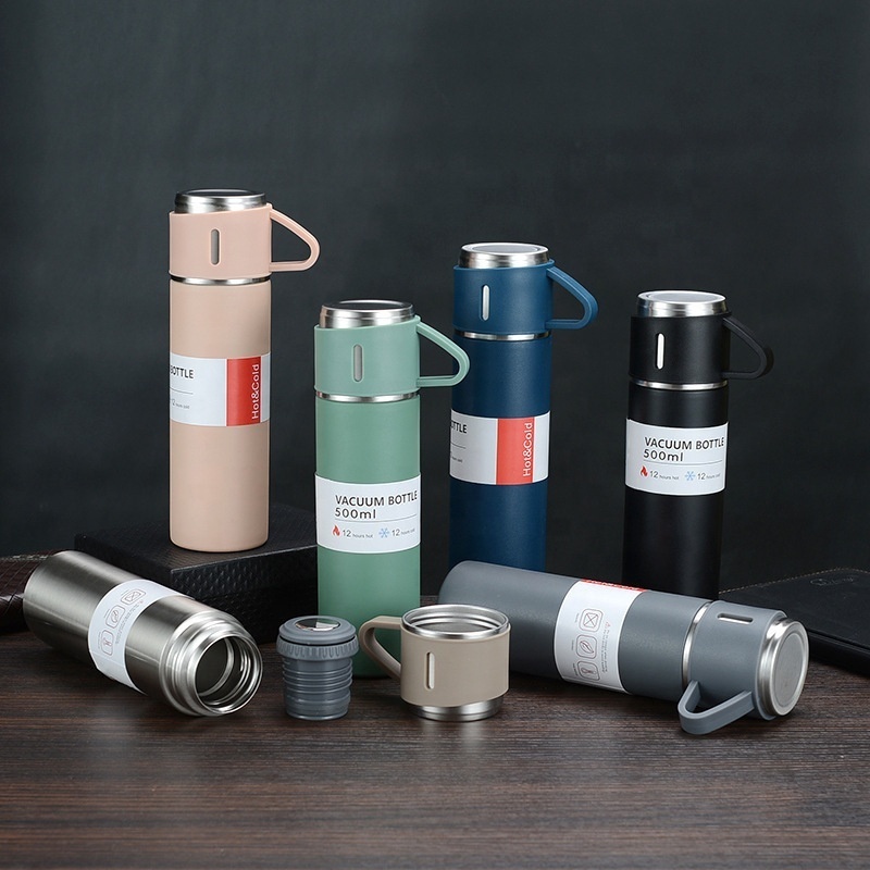 Vacuum Insulated 304 Stainless Steel Water Bottle Gift Set Thermos Vacuum Flask