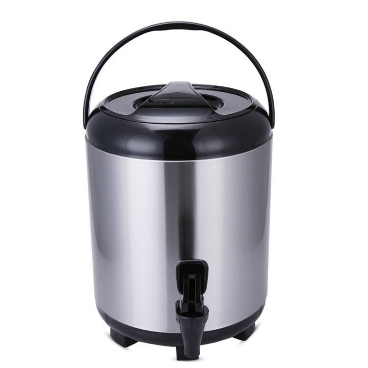 New Product Stainless Steel 304 Milk Tea Thermos Bucket 8/10/12l Coffee Milk Tea Ice Bucket Barrel