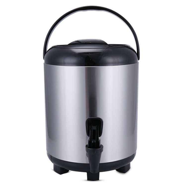 New Product Stainless Steel 304 Milk Tea Thermos Bucket 8/10/12l Coffee Milk Tea Ice Bucket Barrel