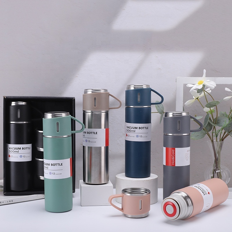 Vacuum Insulated 304 Stainless Steel Water Bottle Gift Set Thermos Vacuum Flask