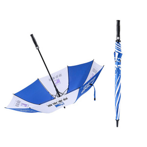 62 68 inch large windproof automatic open oversize straight rain golf stick umbrella with logo prints