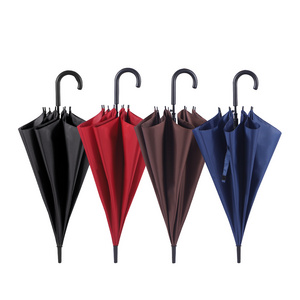 cheapest 23 inch 100cm classic designs j handle colorful auto open sunny rainy adults straight umbrella