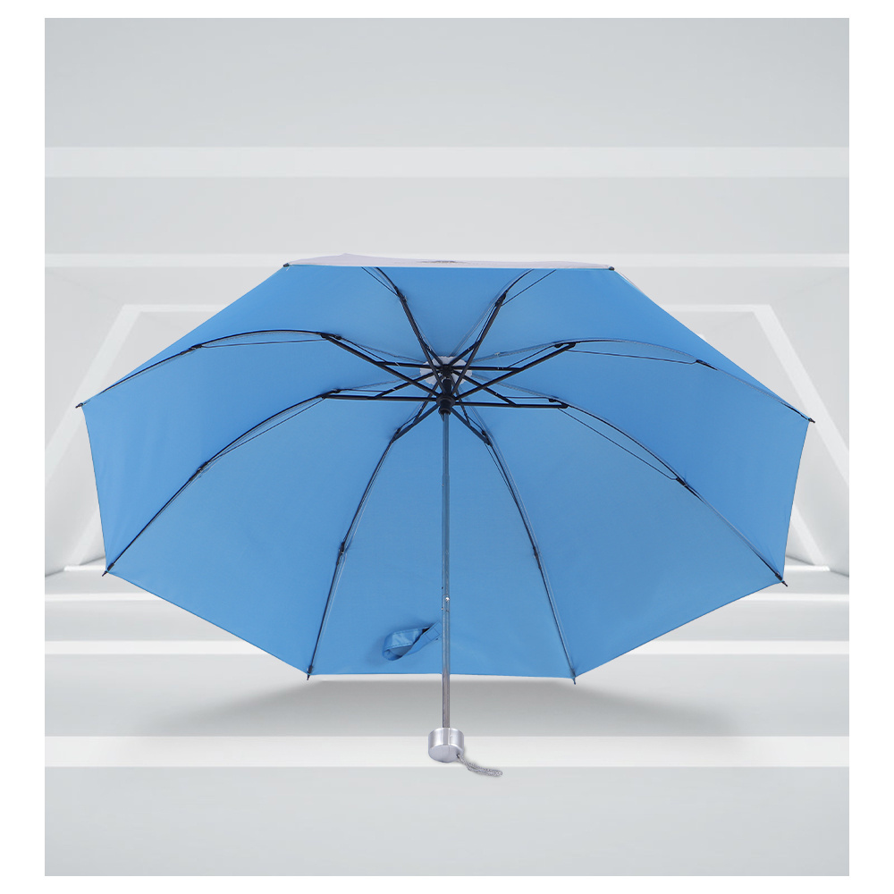 summer sun white blue black pink color 8 panels 3 folding portable compact chair umbrella supplier