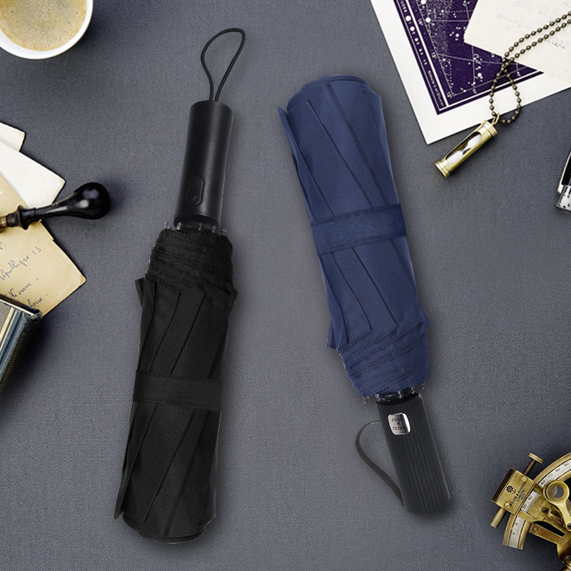 new model stylish quality ok three fold umbrella with waterproof packaging bag