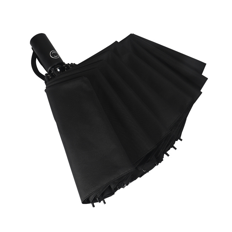 buy ready to ship waterproof pongee fabric windproof bulk automatic reverse invertd umbrella with pouch bag