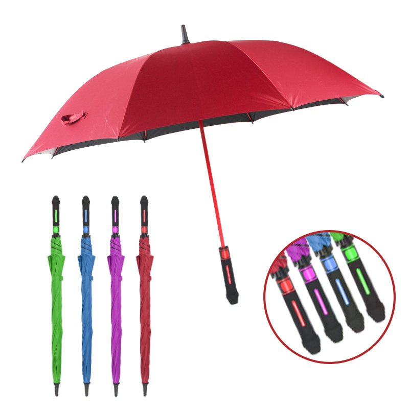 high quality auto open custom logo printed windproof straight golf umbrella manufacturers