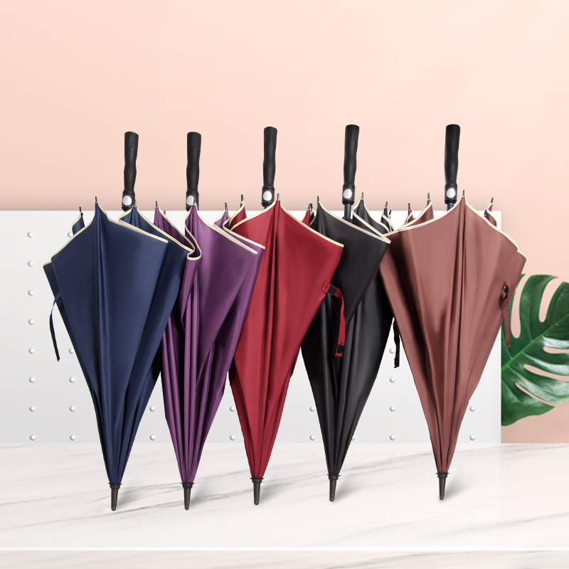 hot sale new oem odm customized red 3 folding automatic umbrella for advertisement