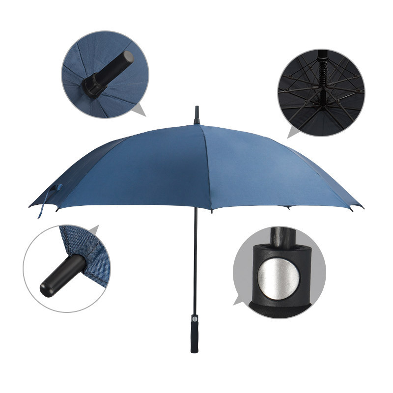 cheap 68 inch largest oversize free sample automatic open straight golf umbrella with custom logo printing