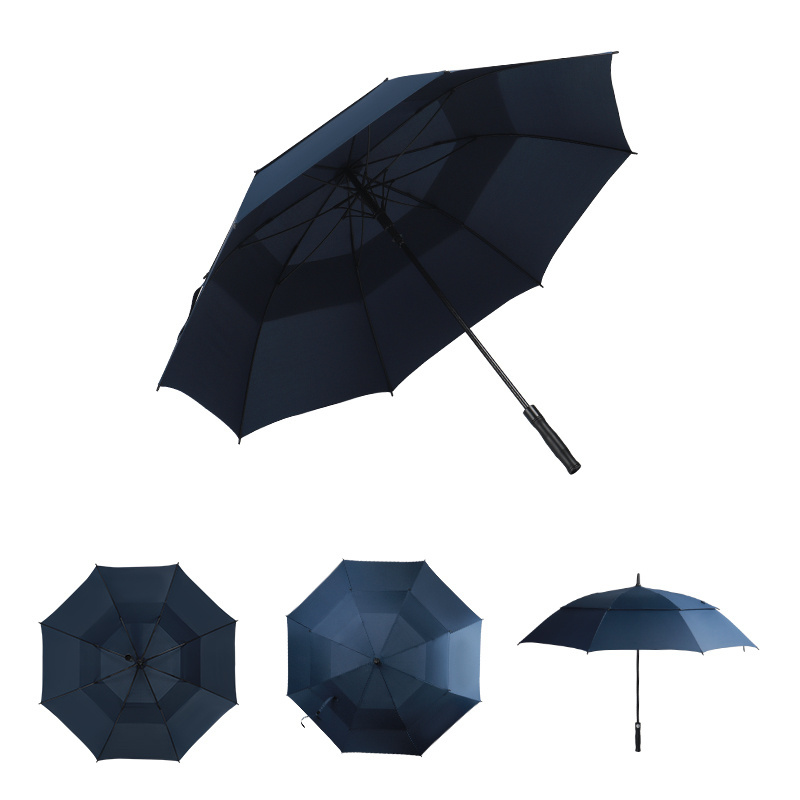 windproof personalised auto open customised printed double layer sun protection golf rain umbrella