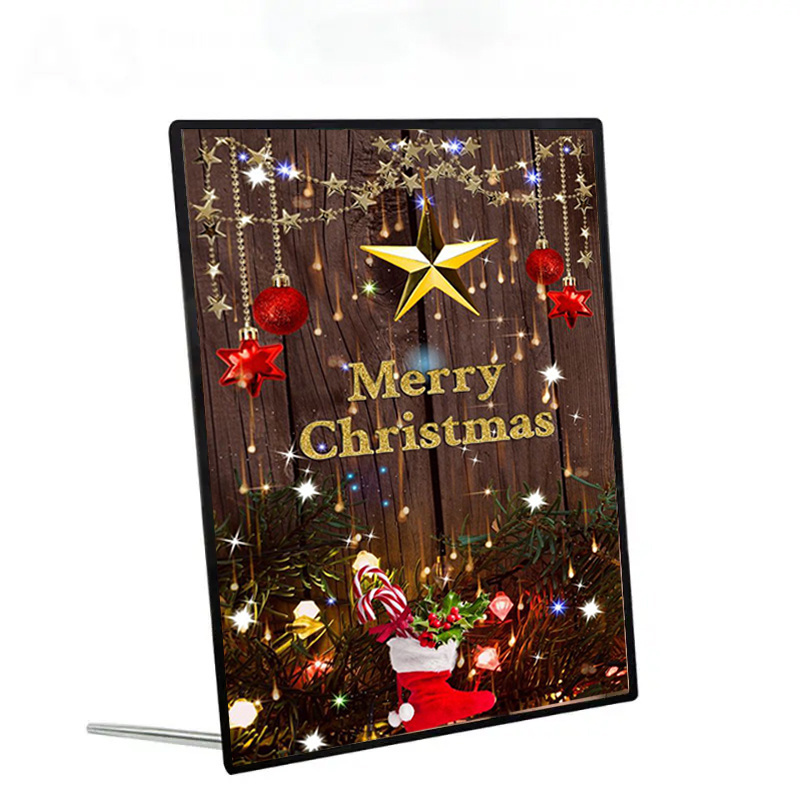 Hot sales Led Light Box  Hanging Display Frame Advertising Light Box Led Board For Christmas Restaurant Cinema Marketing