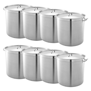 DaoSheng Stockpot Sandwich Bottom Manufacturer Kitchen Gas Cooker Steamer Boiling Pot Soup & Stock Pots For Water Bath Canner