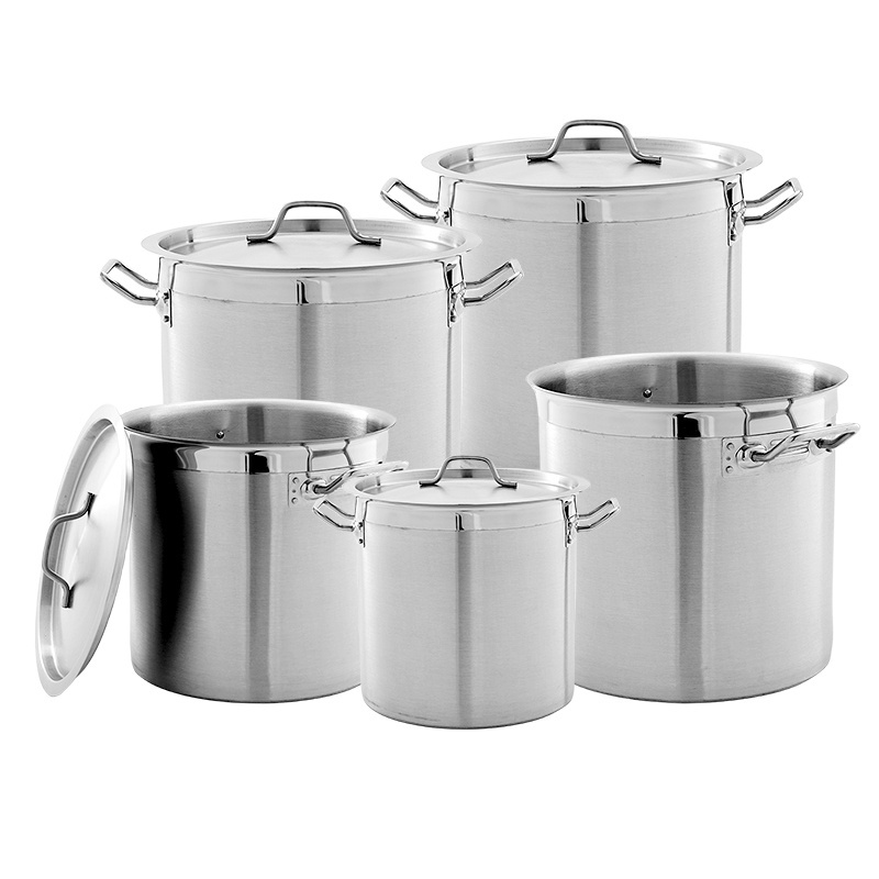 High Quality Kitchenware Catering Equipment Stainless Steel Stock Pot For House Restaurant Hotel