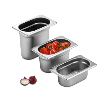 DaoSheng 1/6 1/9 Hotel Catering Buffet Food Storage Ice Cream Gelato Container Stainless Steel Gastronorm GN Pan Food Container