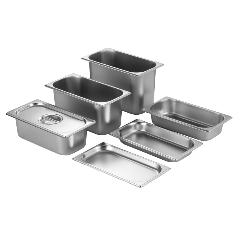 Daosheng 1/3 Us Style Restaurant Business Stainless Steel Kitchen Gn Pan Food Container Luxury Steel Tray