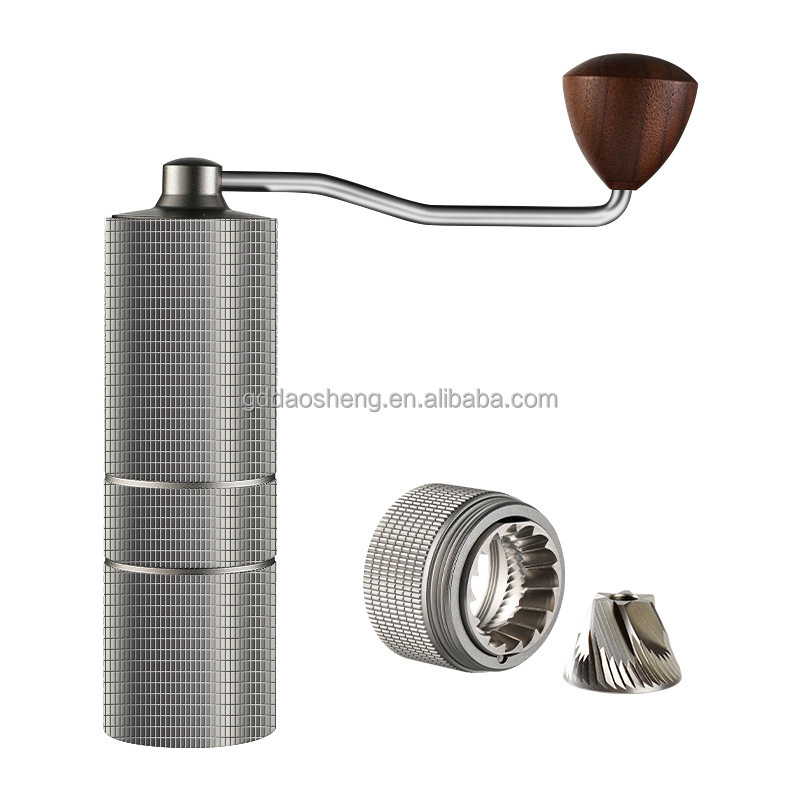 Stainless Steel Washable Travel Mill Coffee Grinder Hand Crank Portable Coffee Bean Grinder With Burr