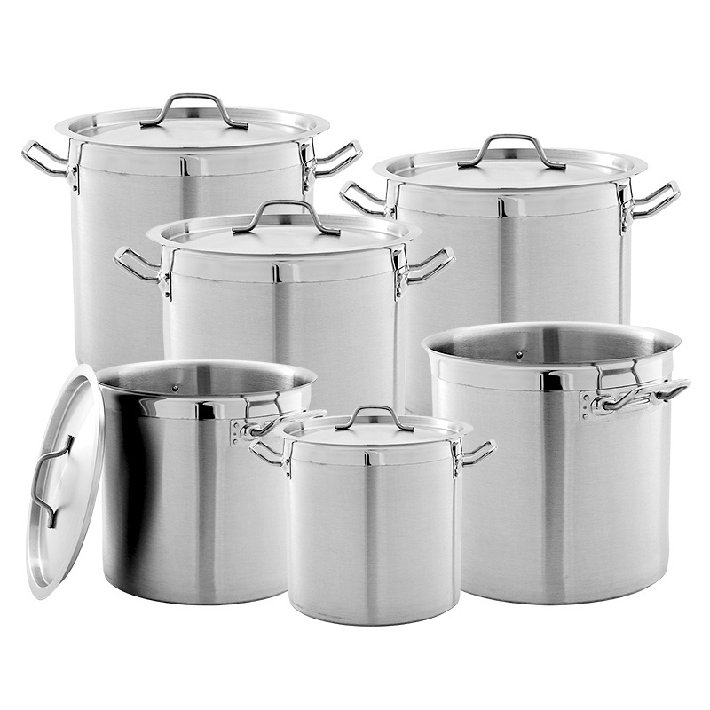 High Quality Kitchenware Catering Equipment Stainless Steel Stock Pot For House Restaurant Hotel