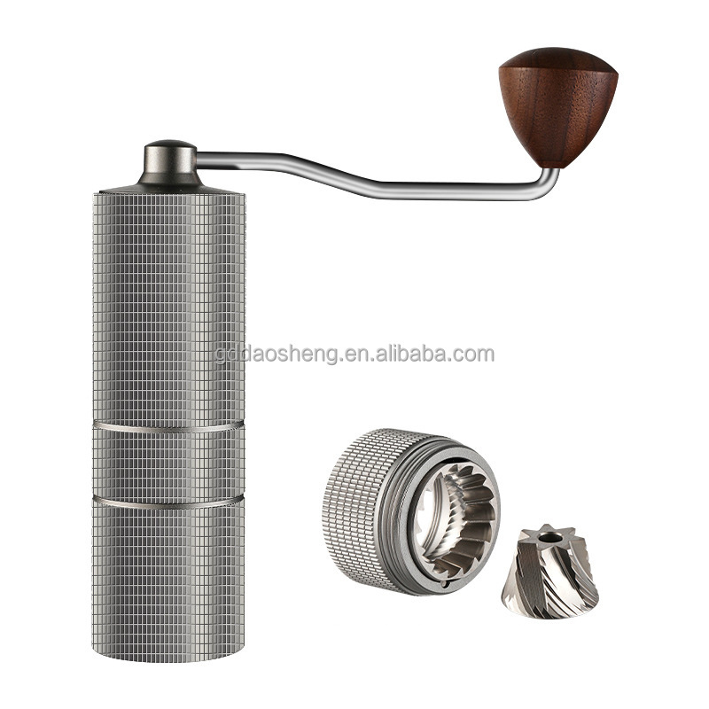 Stainless Steel Washable Travel Mill Coffee Grinder Hand Crank Portable Coffee Bean Grinder With Burr