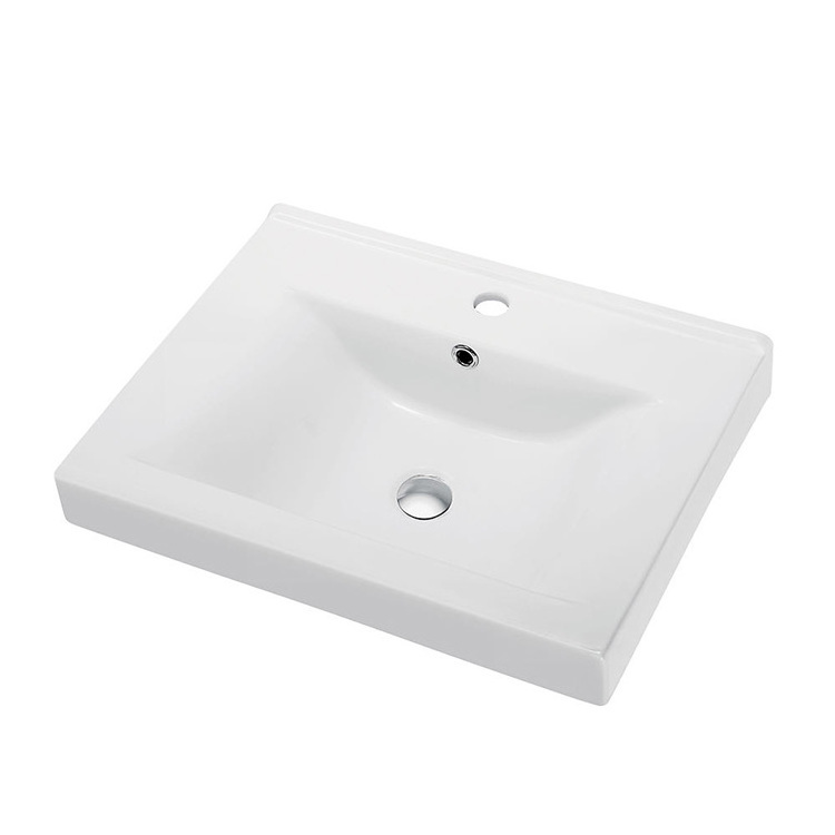 Hot Sale European Standard Sanitary Ware Bathroom 600mm Ceramic Sink Wash Hand Ceramic Basin