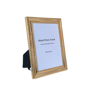 High Quality Decoration A4 Certificate Frame Gold Plated Metal Photo Frame