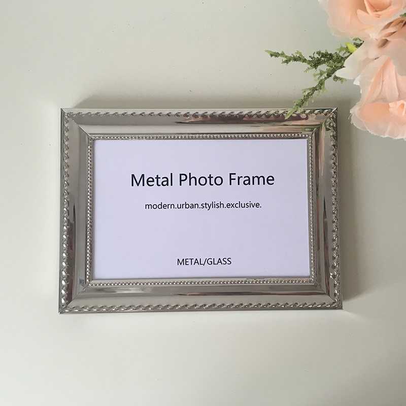 High Quality Decoration A4 Certificate Frame Gold Plated Metal Photo Frame