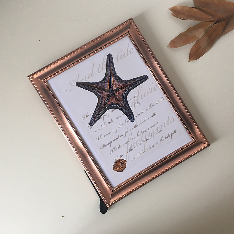 High Quality Decoration A4 Certificate Frame Gold Plated Metal Photo Frame