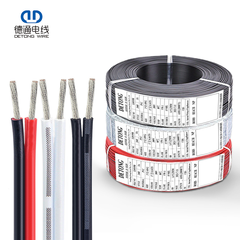 American Standard Tinned Copper Insulated 3 4 5 6 8 Core  16 18 20 22 AWG Flexible Cable PVC Electric wire LED electronic cable