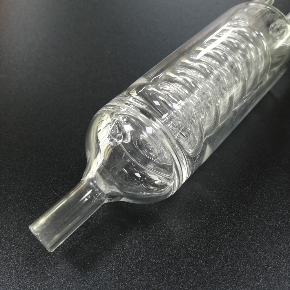 High-Temperature Resistant Spiral Glass Tube Custom Factory-Made Quartz Reactor