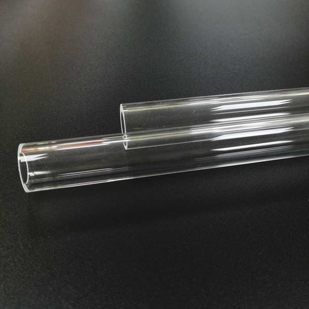 Factory Customized Pure Quartz Glass Tube Transparent Heat Resistant Twin Tube Polished Moulded Tube