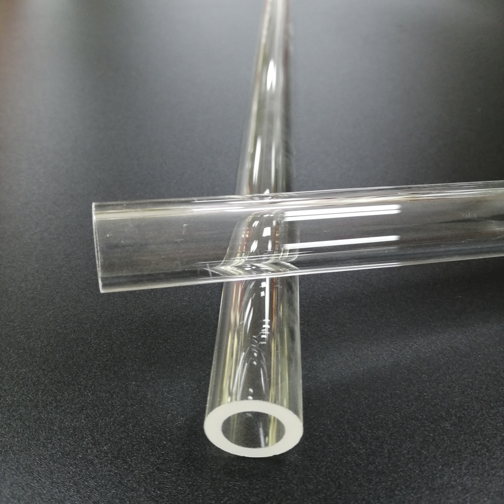 Factory Customized Pure Quartz Glass Tube Transparent Heat Resistant Twin Tube Polished Moulded Tube