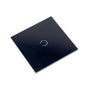 Custom Black Glass Switch Panel Laser Marked Glass Touch Panel Tempered Glass Panel