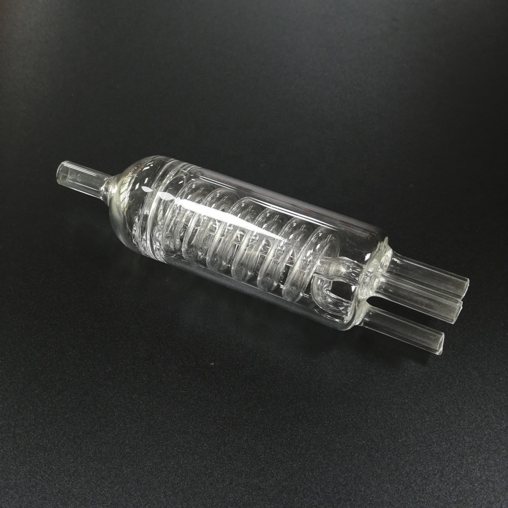 High-Temperature Resistant Spiral Glass Tube Custom Factory-Made Quartz Reactor