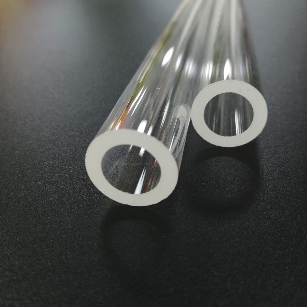 Factory Customized Pure Quartz Glass Tube Transparent Heat Resistant Twin Tube Polished Moulded Tube