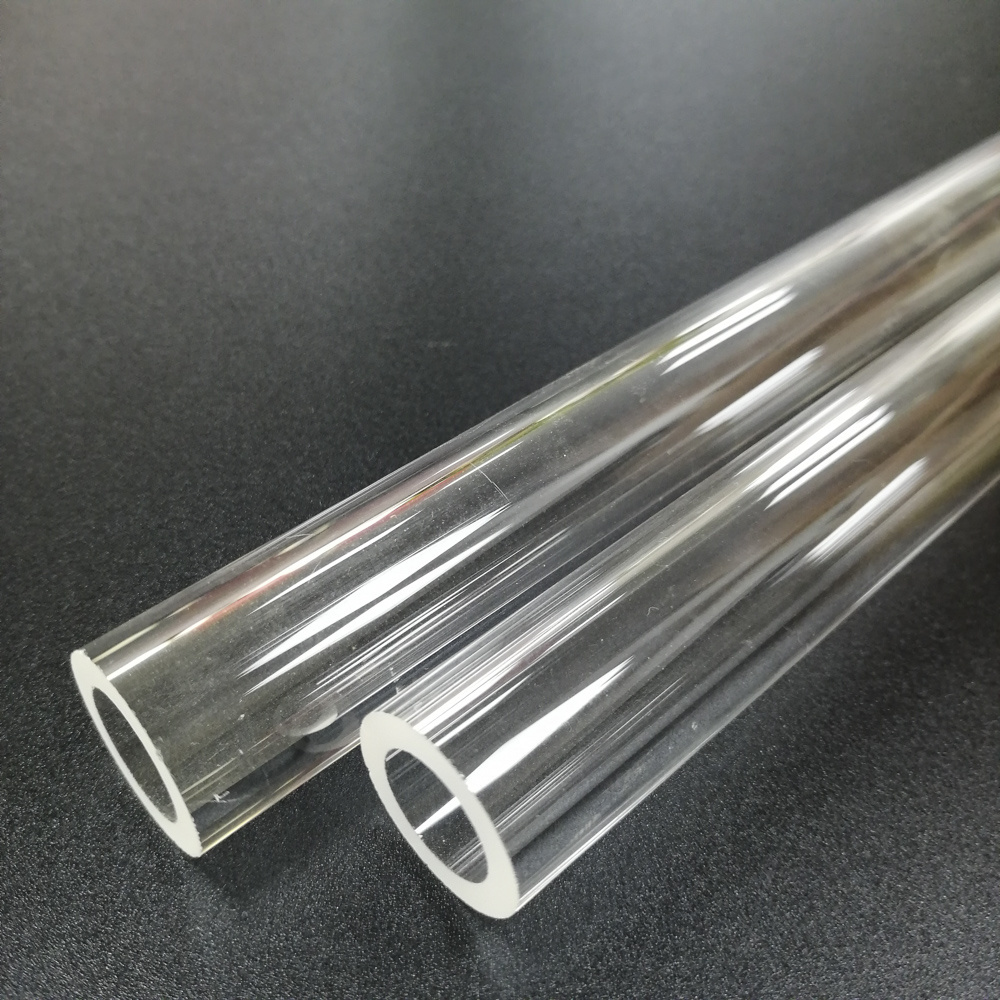 Factory Customized Pure Quartz Glass Tube Transparent Heat Resistant Twin Tube Polished Moulded Tube