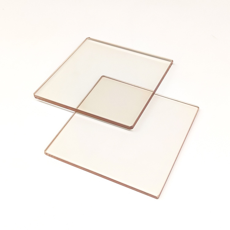 Manufacturers hot selling glass-ceramic brown heat-resistant glass panel stove fireplace ceramic glass plate