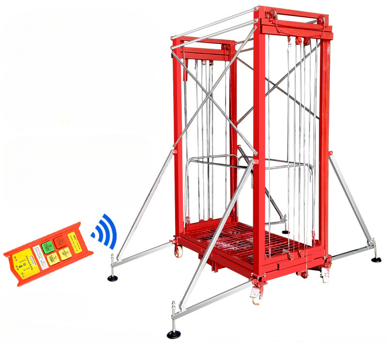 Electric scaffolding, mobile folding construction site, home decoration, multi-functional remote control lifting platform