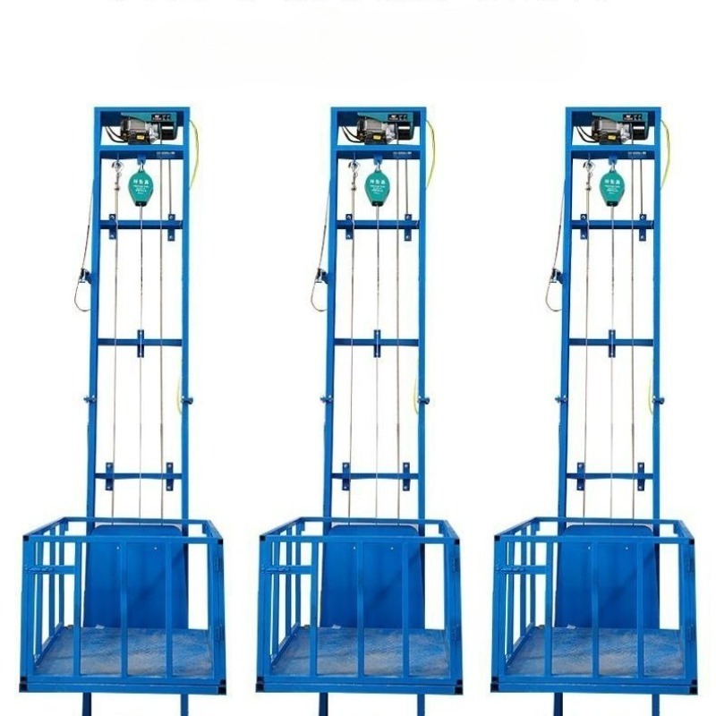 Simple fixed electric lifting platform hydraulic freight elevator small household freight hoist