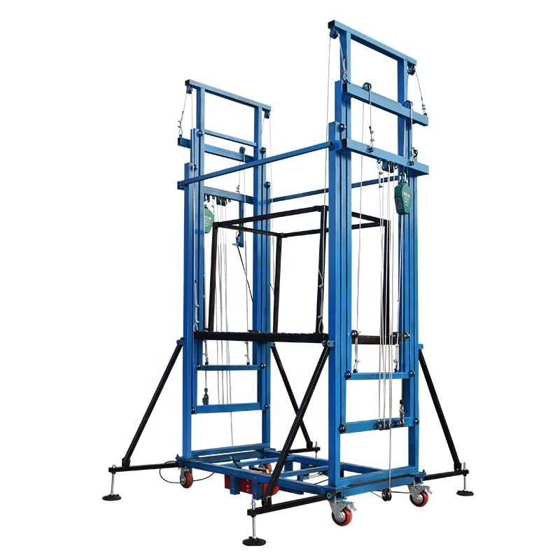 Electric scaffolding/mobile automatic lifting platform/remote control lift/indoor and outdoor decoration folding hoist