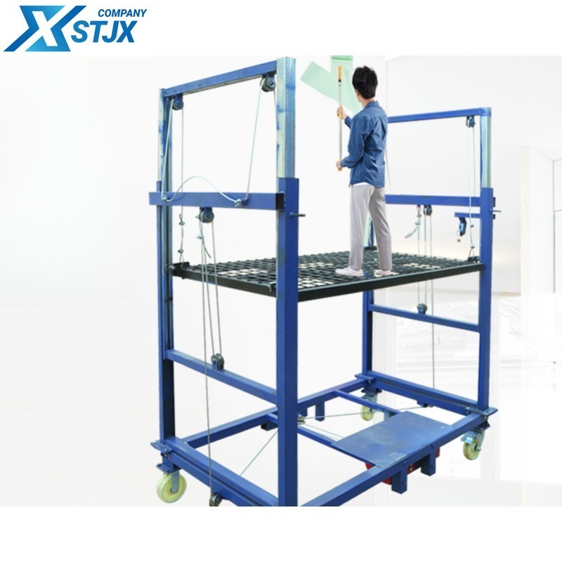 New electric scaffolding indoor and outdoor decoration foldable and dismantling mobile platform remote control lift