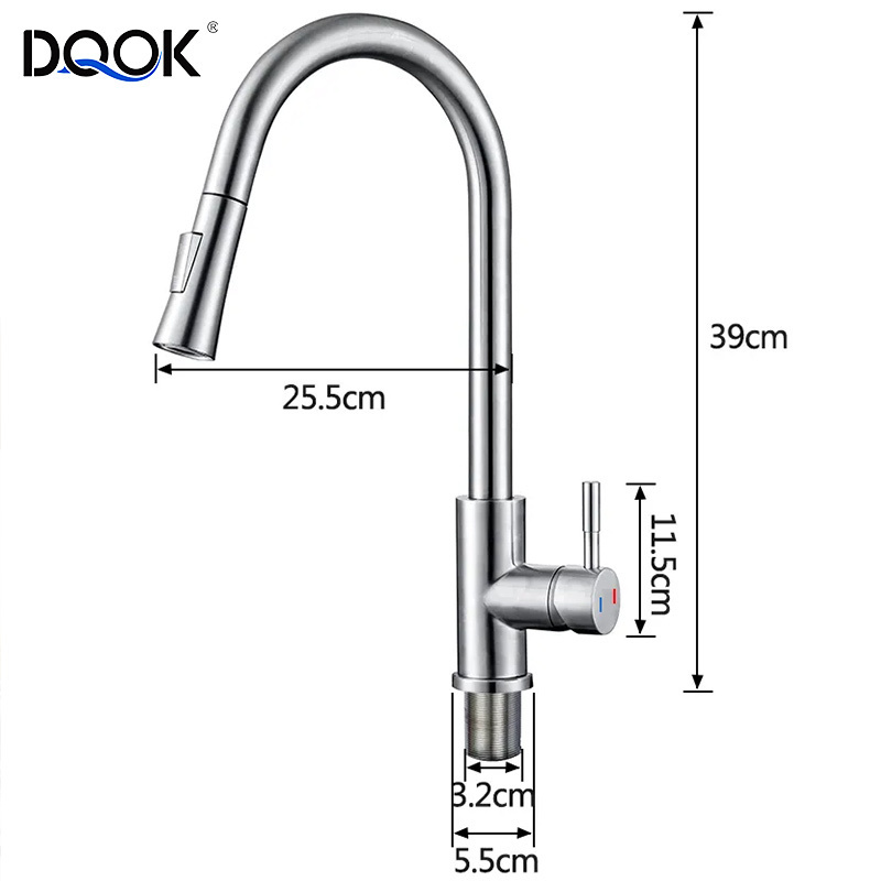 New Type Smart Single Hole Pull Down Kitchen Tap Sensor Touch Hot And Cold Kitchen Sink Faucet