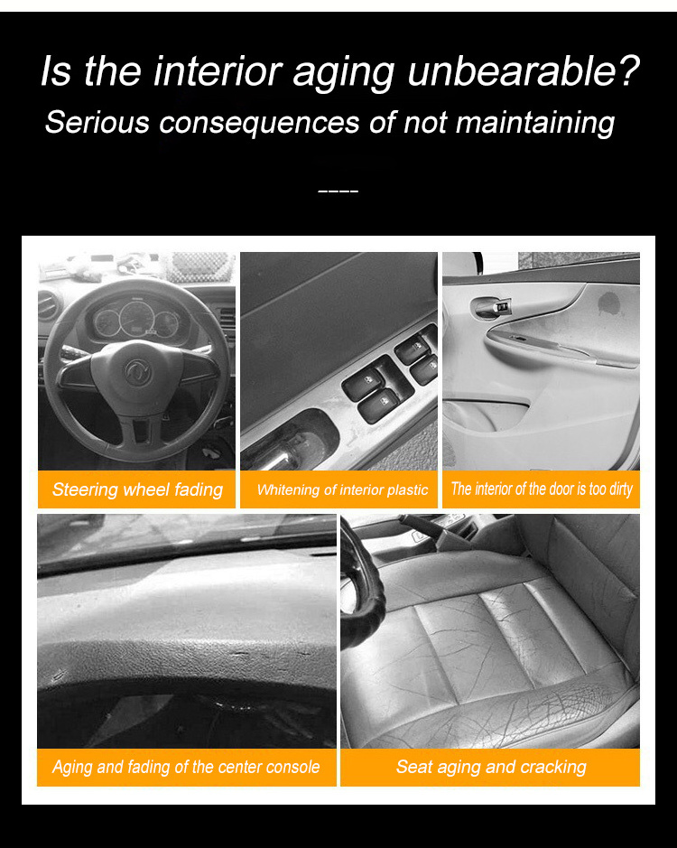 Plastic restorer, black gloss automotive cleaning product, automotive polishing and repair coating refurbisher