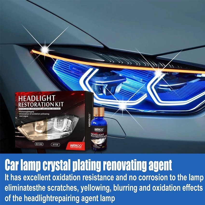 Car Headlight Renovation Repair Tool Headlight Refurbished Repair Fluid Kit