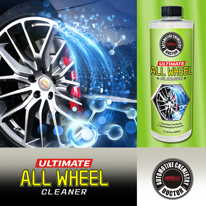 High quality car alloy wheel cleaner Iron wheel cleaner 500ml