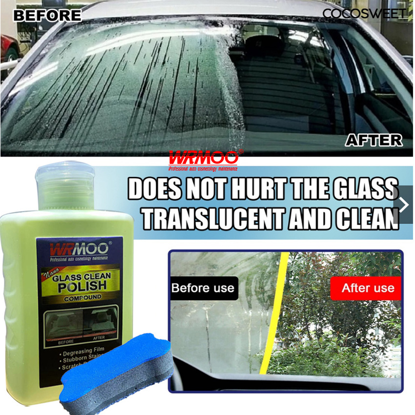 Car Water Marks Remover Window Oil Stain Strong Decontamination Glass Oil Film remover Glass cleaning paste