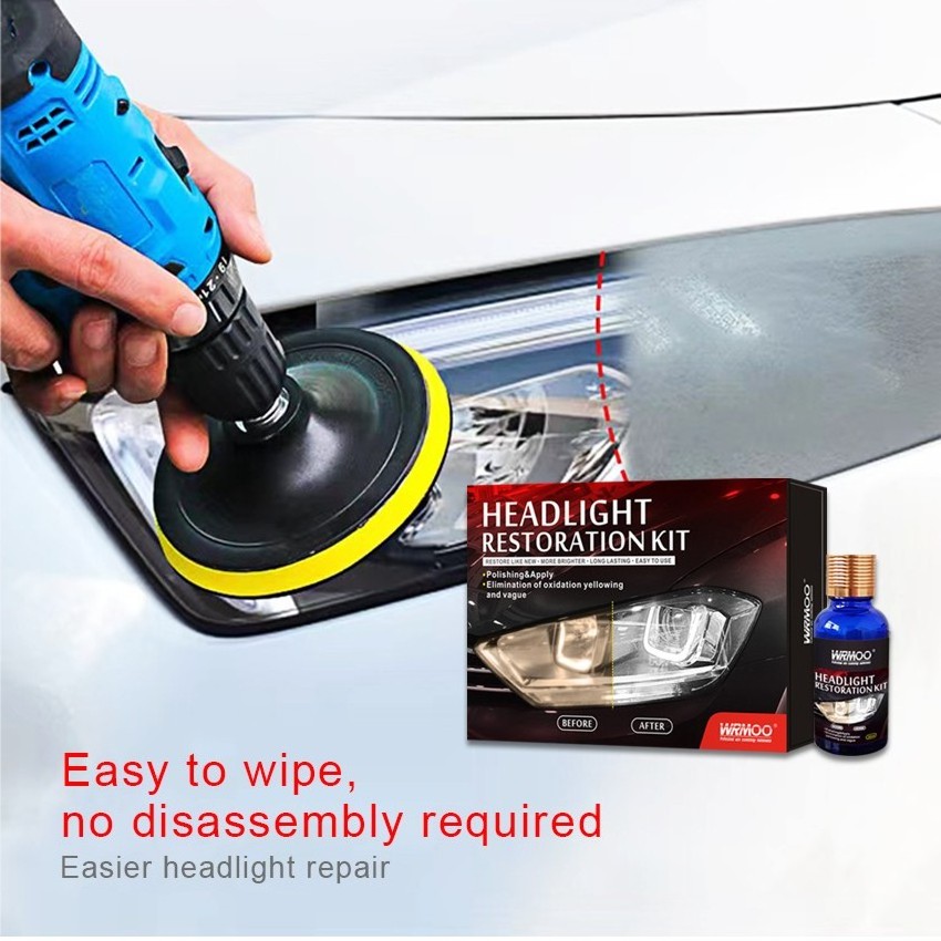 Car Headlight Renovation Repair Tool Headlight Refurbished Repair Fluid Kit