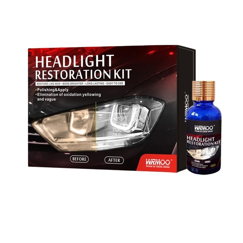 30ml Heavy Duty Headlights Liquid Resin Car Headlamp Cleaning Repair Restoration Auto Headlight Lens Renovation Fluid