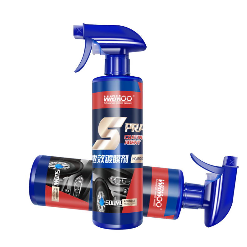 Automotive quick acting coating agent, car paint crystal plating nano coating spray