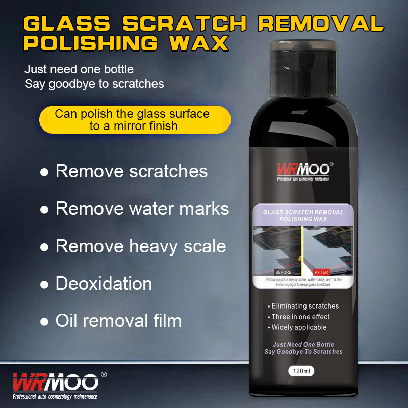 Glass scratch removal, polishing wax, scratch reducing agent, car glass scraping, scratching, grinding and repairing 120ML