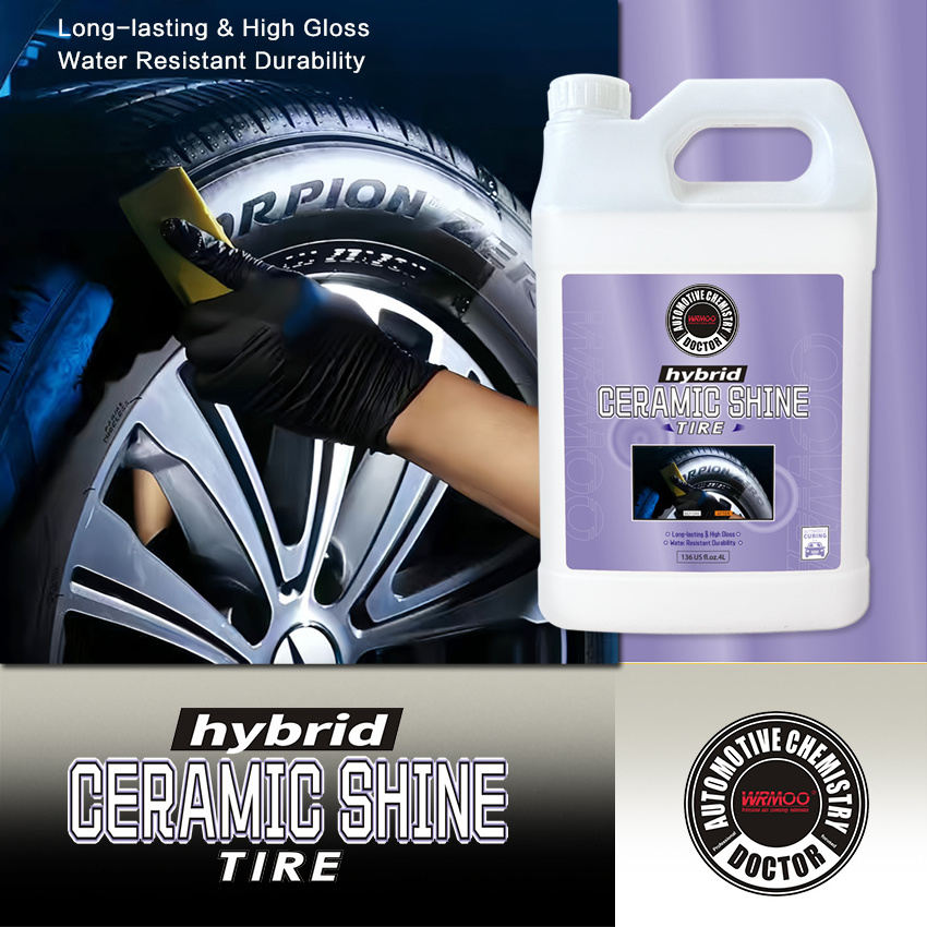 car tire coating agent for polishing, curing, anti-aging, and long-lasting protection 4L